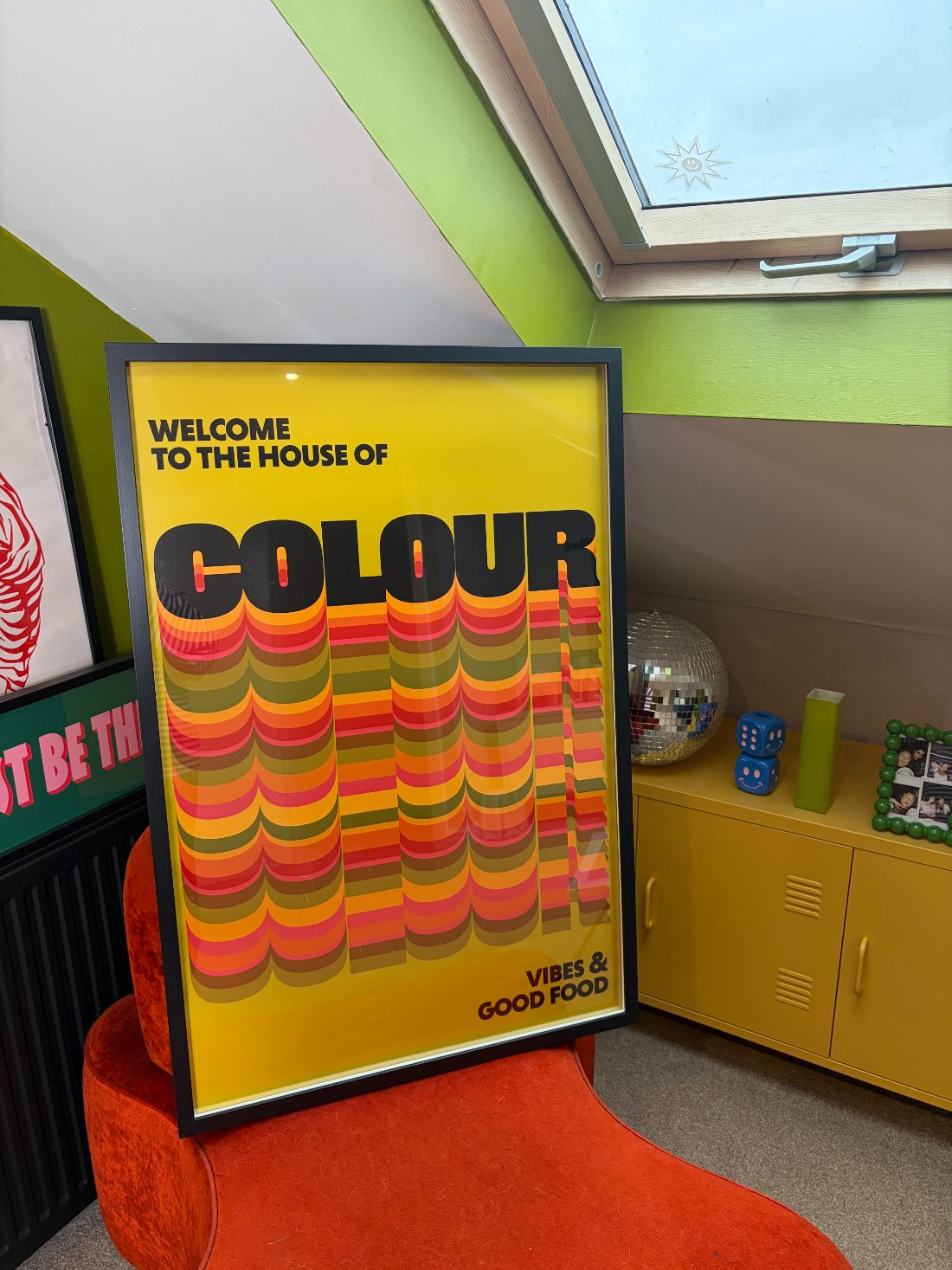 House of Colour print framed in a client's home