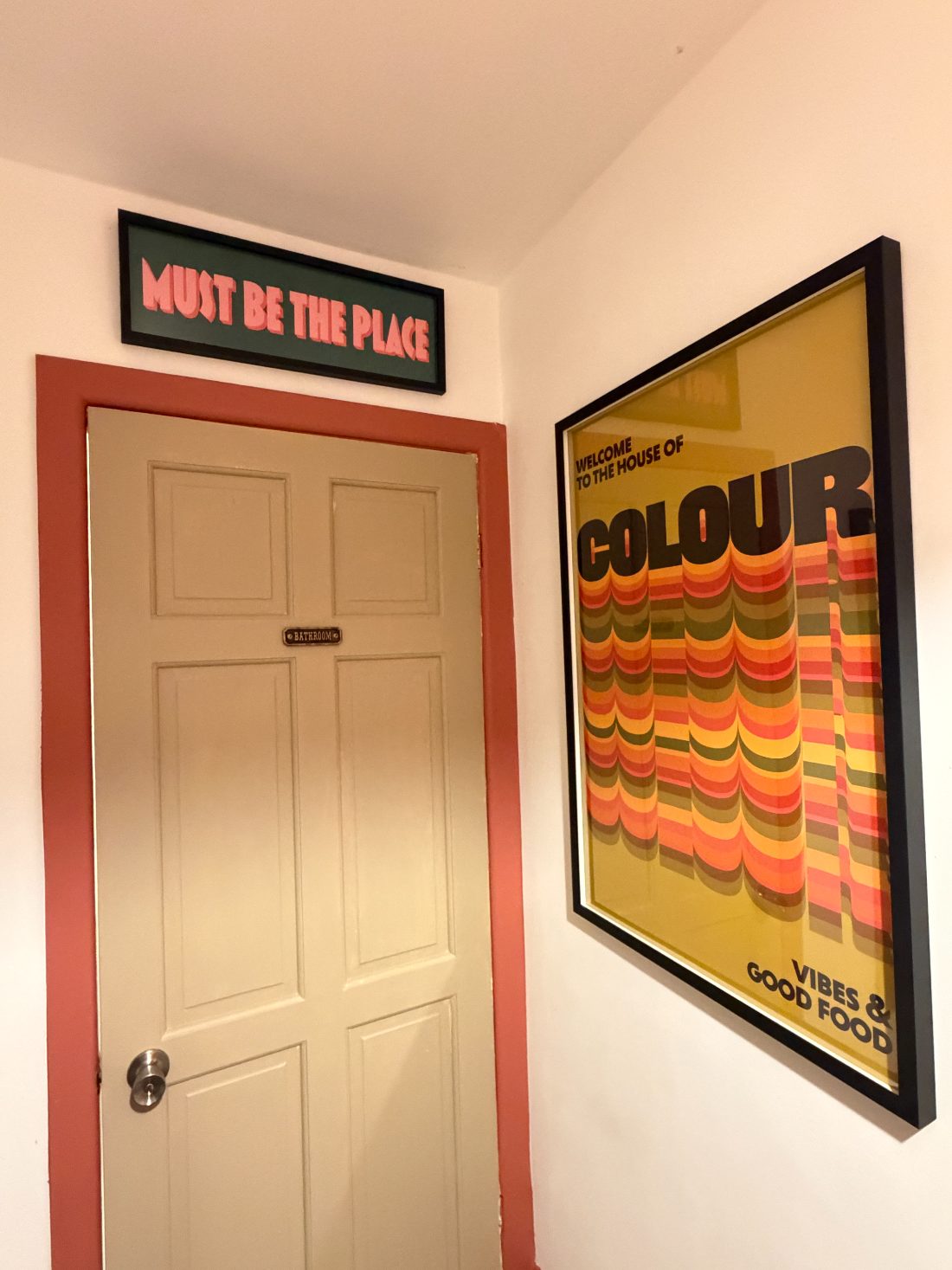 House of Colour print above a client's doorway